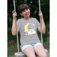 thumbnail image 2 of Cute Owls On The Clouds   T-Shirt Juniors -Image by Shutterstock,  Medium, 2 of 4