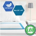 thumbnail image 5 of LEO (Chux) Disposable Underpads 22" x 34", Economy Waterproof Absorbent Bed Pads for Adults, Children and Pets, Large Size, Blue, Count (50/Pack), 5 of 7