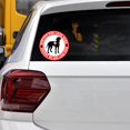 thumbnail image 3 of shiyou-6 Inch Service Dog Lives Here Stickers Dog May Not be Vested Stickers Service Dog On Board Bumper Labels for Doors, Windows, Cars, Trucks Decal 4pcs, 3 of 4