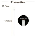 thumbnail image 2 of 2 Pack 12"White Curtain Pull Rod, Fiberglass Blind Wand Replacement Part with Hook, Window Blind Tilt Wand, 2 of 6