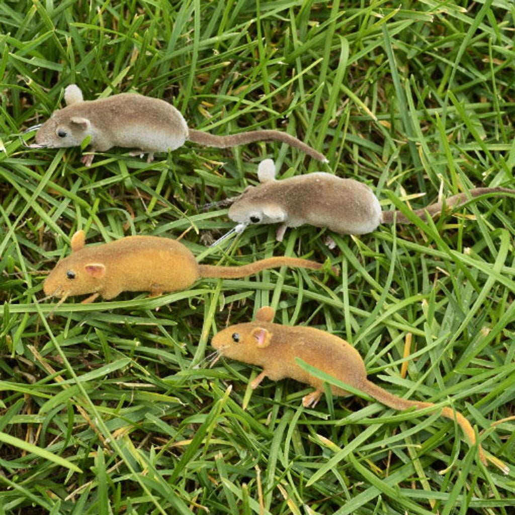 3x Clay Animal Mice Mouse Lawn Figurine Spoof Toys DIY Micro Landscape Ornament Walmart