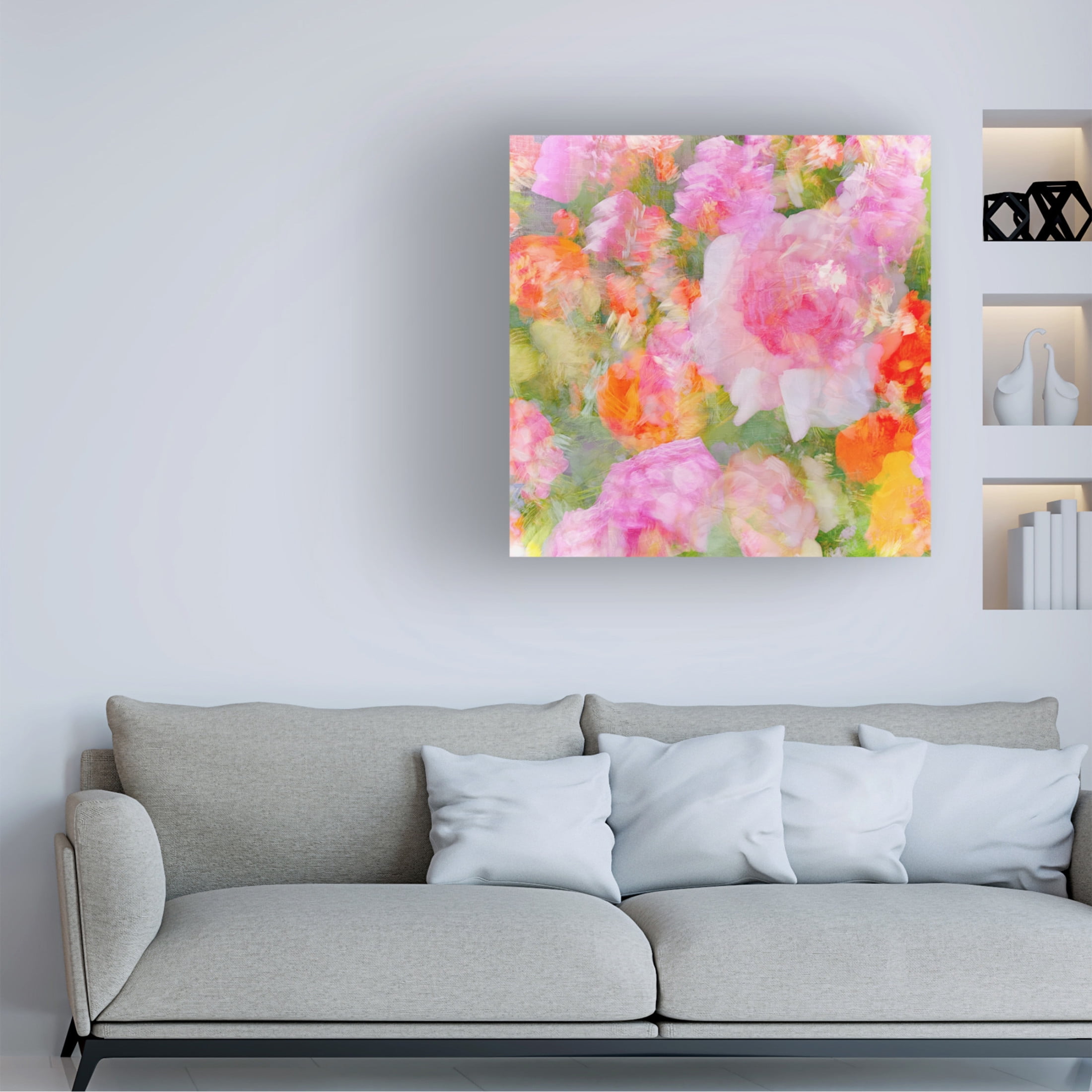 Trademark Fine Art Molly Fu  My Rose Garden Impression Canvas Wall Art