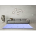 thumbnail image 3 of Ahgly Company Indoor Square Solid Blue Modern Area Rugs, 6' Square, 3 of 4