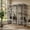 Gray+Type3, variant on Huacanora 70" Catio Outdoor Cat Enclosure Indoor cage, large Wooden Cat House with Waterproof Roof, 6-Tier Playing Platforms & 2 Napping Houses with Connectable Window Door for Multiple Cats (Grey)