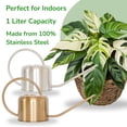 thumbnail image 2 of Stainless Steel Watering Can for Houseplants by Houseplant Resource Center | 1L Capacity for Indoor/Outdoor Plants in Brushed Gold C99, 2 of 3
