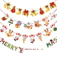 thumbnail image 4 of Bandera de papel de dibujos animados de decoración navideña bandera Navidad Escena de vacaciones navideñas Diseño de atmósfera Bandera de papel navideña, 4 of 4