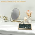 thumbnail image 6 of Unique Bargains Bamboo Wood Pendant Tray Stackable Storage Jewelry Tray Showcase Display Organizer for Pendants Gray, 6 of 8