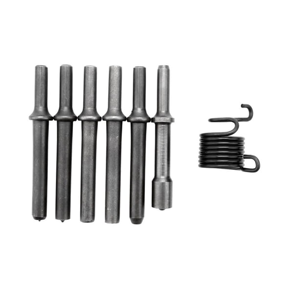 7 Pcs Great Heavy Duty Smoothing Pneumatic Air Rivet Hammer Tools Kit ,Lightweight Design