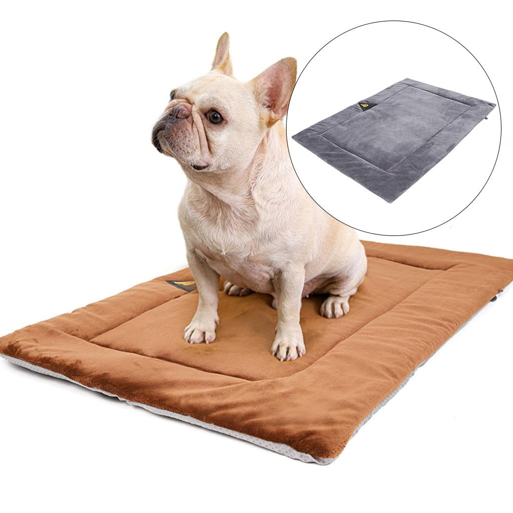 Bvdfgk Comfortable Dog Bed Mat Blanket Pad Pet Crate Cushion Cat Puppy Sleeping Pad Non Gray XL