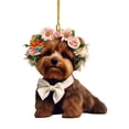 thumbnail image 1 of Valentine's Day Pendant - Cute Cartoon Bear and Rose Design, Versatile Decor, 1 of 3