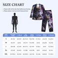 thumbnail image 4 of Fotbe Purple Moon Cat Pijama de Hombre con Estampado de Manga Larga, Conjunto de 2 Piezas, Ropa de Dormir Suave y Cómoda con Bolsillos-Medium, 4 of 7