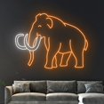 thumbnail image 3 of Handmadetneonsign Mammoth Neon Sign, Mammoth Animal Wall Art Decor, Mammoth Wild Life Wall Decor, 3 of 5