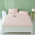 Namzi 2Pcs Cool silk latex mat solid color pillowcase Dream nights