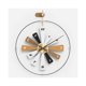 thumbnail image 1 of Reloj de pared grande de 60 cm, redondo, silencioso, sin tictac, colgante, decoración creativa, reloj de pared ligero de lujo for sala de estar., 1 of 4