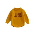 thumbnail image 2 of Toddler Baby Boy Knit Sweater Big/Lil Bro Embroidery Sweater 3M 6M 9M 12M 18M Onesie Brother Matching Outfit Warm Winter Clothes, 2 of 9