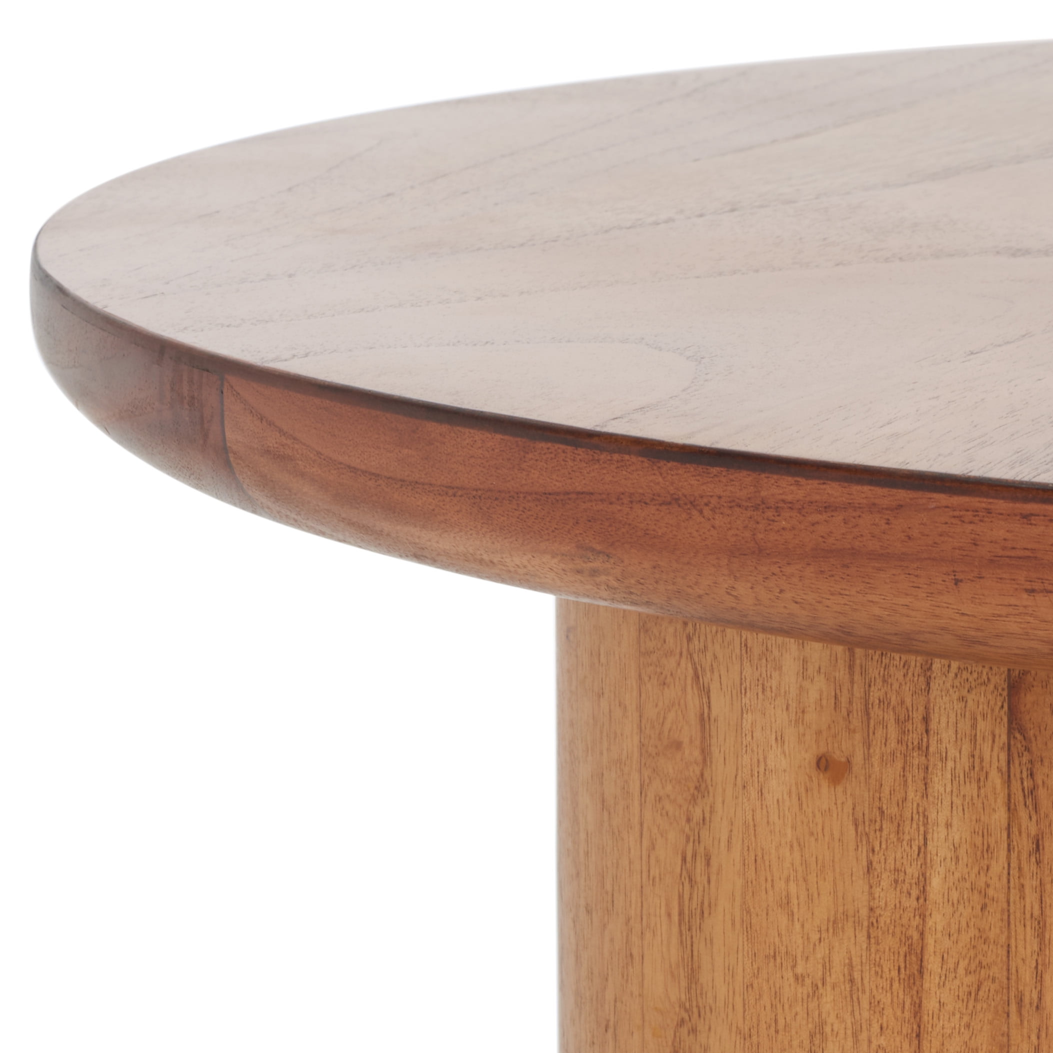 SAFAVIEH Mork Modern Style Natural Round Wood Coffee Table (40 in. W x 40 in. D x 18 in. H)