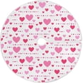 thumbnail image 1 of FMSHPON Valentine's Day Romantic PinkRed Love Hearts Xmas Christmas Tree Skirt Stand Mat for Holiday Party Decoration Indoor Outdoor 48 inches, 1 of 6