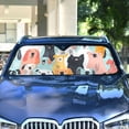 thumbnail image 4 of Cartoon Dogs Car Windshield Sun Shade Reflector Sunshade Foldable for Front Keeps Vehicle Cool, 4 of 8