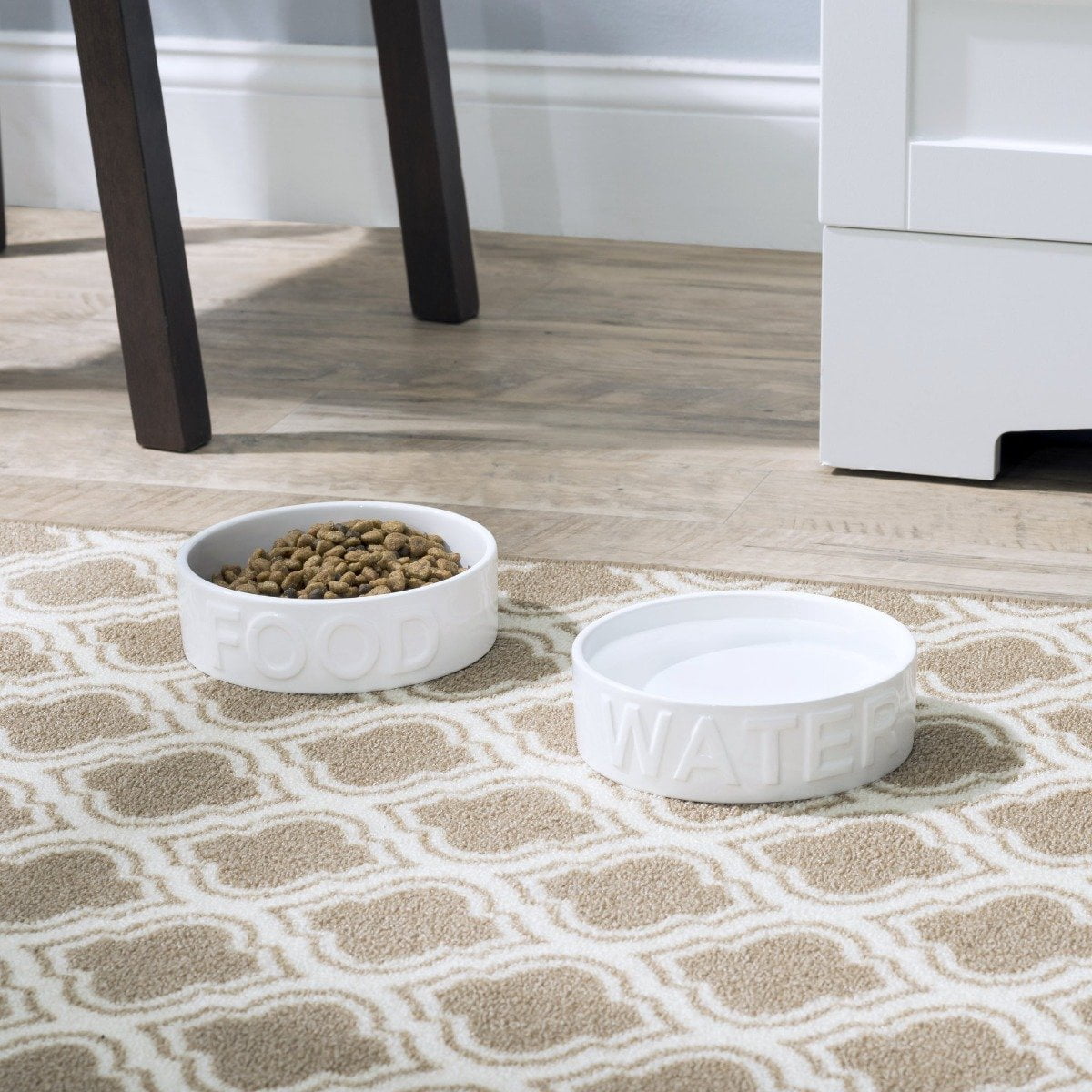 Park Life Designs 6.25" Medium Pet Bowl | Classic Water (White)