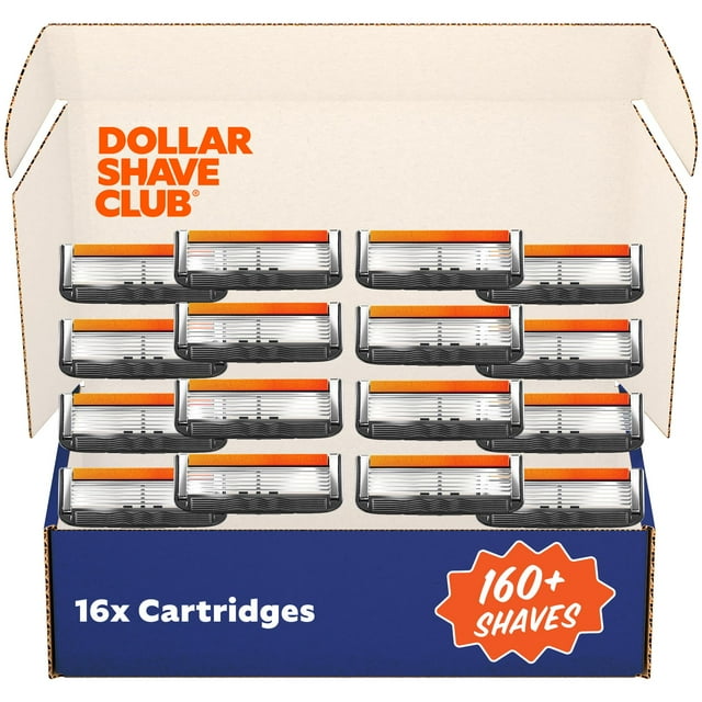 Dollar Shave Club | Repuestos para afeitadora de 6 hojas (paquete de 16) | 6 hojas de acero inoxidable para un afeitado apurado y c�modo