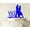 Blue, variant on "Mr & Mrs Wedding Cake Topper Personalized Glitter Orange Cake Topper Color Option Available 5""-7"" Inches Wide"