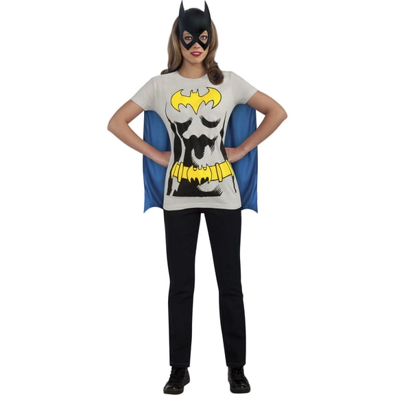 DC Comics Classic Batgirl T-Shirt Costume for Adults by Rubies, Women's XL
