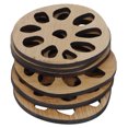 thumbnail image 3 of Cup Mat, Long-Lasting Heat-Insulation Durable Natural Bamboo Material Cup Pad, For Home Decoration Dining Room Kitchen, Dining Table Living Room  Root Type, 3 of 8