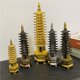 thumbnail image 4 of Torre de metal Wenchang, piso 9, piso 13, decoración de oficina en casa, artesanías, adornos, atracciones turísticas, colección de recuerdos, 4 of 5