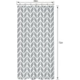 thumbnail image 2 of Grey Stall Small Half Size Dorm Shower Curtain 36x72 Inch Single Narrow Tiny RV Chevron Herringbone Striped Geometric Decor Fabric Bathroom Set Polyester Waterproof, 2 of 6