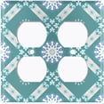 thumbnail image 3 of Metal Light Switch Plate Cover Mandala Green Floral Pattern Damask MDL114, 3 of 13