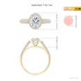 thumbnail image 5 of ANGARA IGI Certified Lab Grown 1 Ct Diamond Engagement Ring for Women in 14K Yellow Gold (Size-7.7x5.7mm| Color-F-G| Clarity-VS) | April Birthstone, Anniversary, Jewelry Gift for Women | Diamond Ring, 5 of 7