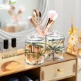 thumbnail image 2 of Ryvnso 2 Pack Qtip Holder Organizer Palm Tree Tropical Bathroom Cotton Swabs Cans Storage Canister, 2 of 7