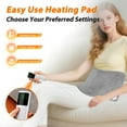 thumbnail image 3 of Electric Waist Heating Pad for Men and Women Back Pain Relief, Heated Lower Back Wrap Pad for Period Cramps, Machine Washable Heated Waist Belt with 9 Heat Levels and 4 Time Settings, Gift for Mom Dad, 3 of 7