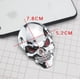 thumbnail image 2 of RV 2x 3D Big Golden Metal Skull Skeleton Evil Bone Car Emblem Badge Calcomanía adhesiva, 2 of 3