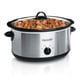 thumbnail image 2 of Crock-Pot - Olla de cocción lenta ovalada manual de 8 cuartos, Acero inoxidable, Plateado, 8 QT, 2 of 5