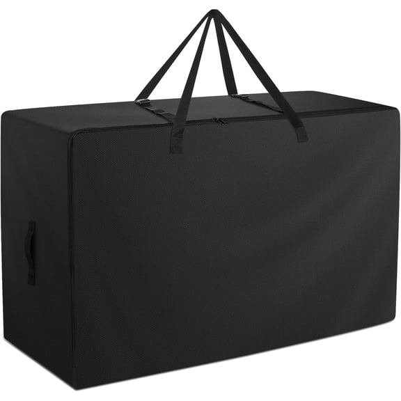 Full Tri Folding Mattress Storage Bag,Trifold Memory Foam Mattress Case,Portable Carrying Bag -33.07 x 16.14 x 27.17 inch (Mattresses not Included)