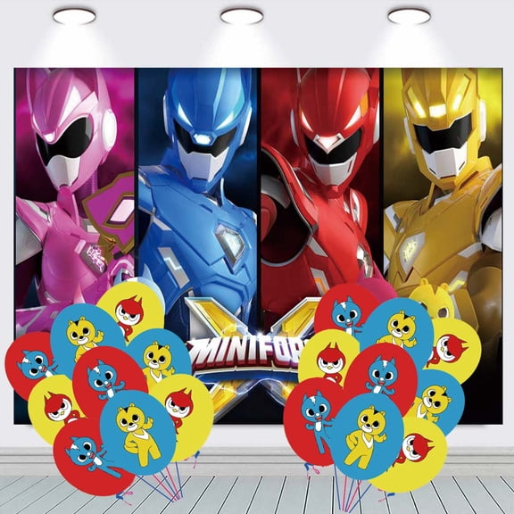 Miniforce Backdrop Balloons Banner Party Decorations Taspestry Wall Decor Background Poster Supplies