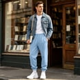 thumbnail image 5 of Wutalume Men's Slim Fit Joggers — Sweatpants with Tapered Leg, Drawstring Waist, Comfortable Lounge Pants for Active Days, 5 of 7