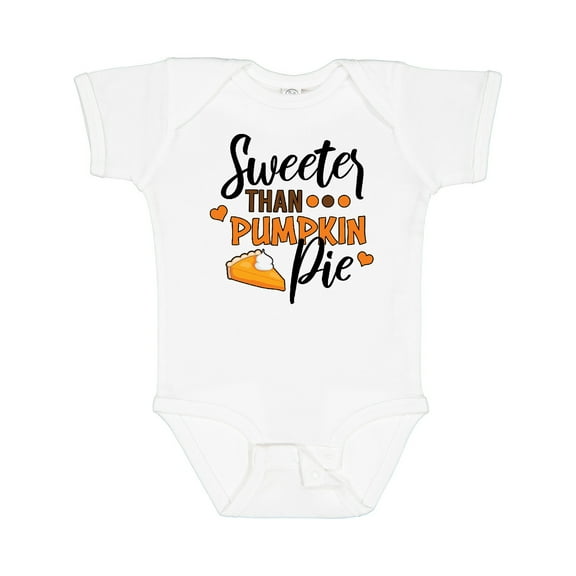 Inktastic Thanksgiving Sweeter Than Pumpkin Pie Boys or Girls Baby Bodysuit