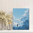 thumbnail image 2 of Qisvanset Person Standing on Clouds Canvas Wall Art 15.75x11.81 Inches, 2 of 8