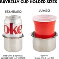 thumbnail image 4 of Brybelly Single Stainless Steel Cup Holder, Small - Silver Drop-in Anti-S Storage Solution or Replacement Item, 4 of 5