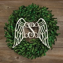 Personalized Antique White Wings Wood Plaque