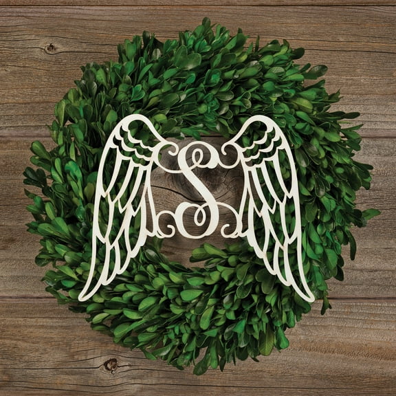 Personalized Antique White Wings Wood Plaque