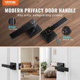 thumbnail image 4 of VEVOR Entry Lever Door Handle,Reversible for Right and Left Sided Doors,for Front Door 2 PCS, 4 of 5