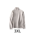 thumbnail image 3 of sweethay Suéter de invierno de cuello alto de manga larga para mujer, suéter de estilo informal para niñas, jersey de fiesta, ropa cálida de Prendas para la parte del cuerpo 3XL, 3 of 6