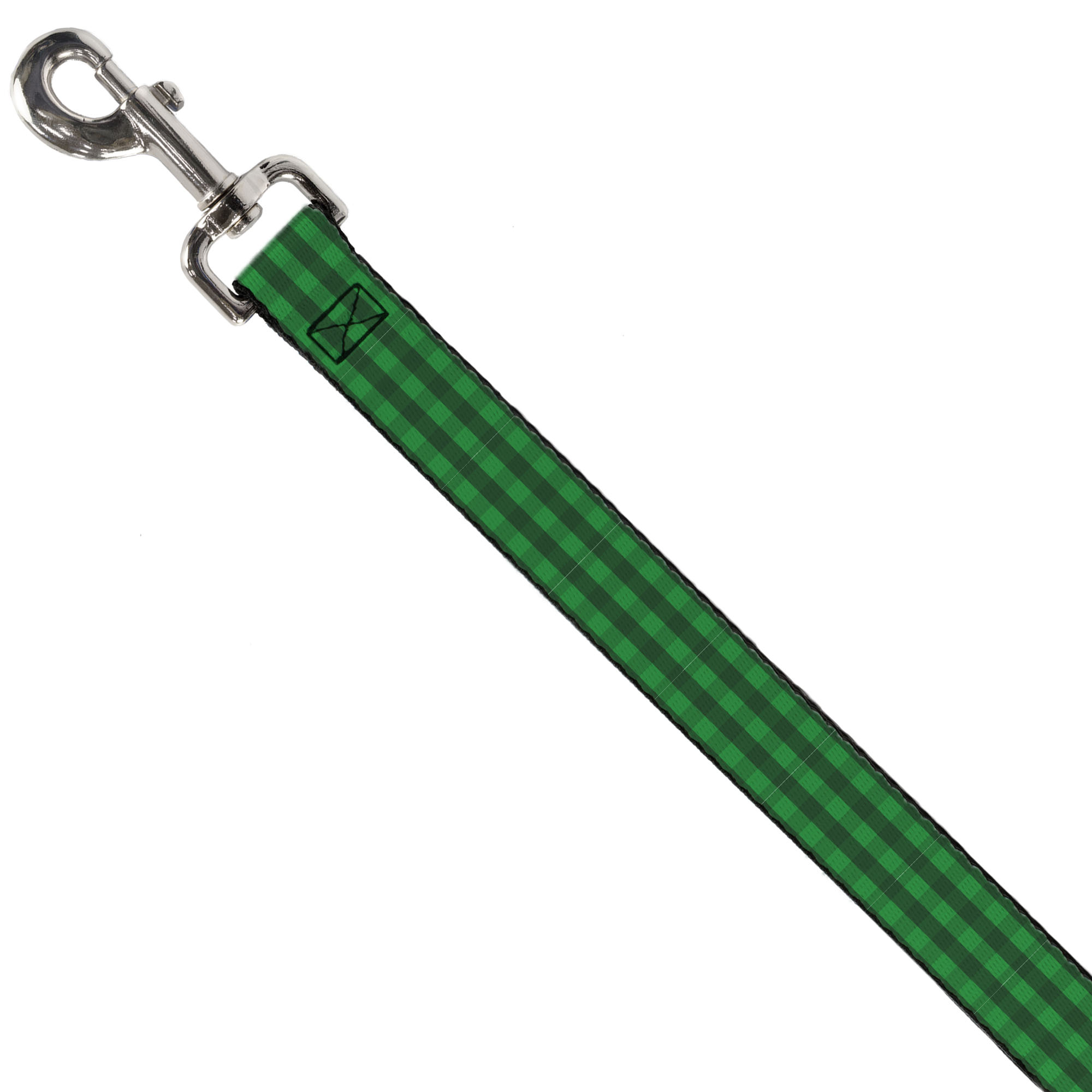 Buckle-Down Pet Leash, Dog Leash, Christmas Pajama Plaid Greens, 6 Feet Long 1.0 Inch Wide