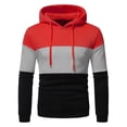 thumbnail image 2 of Turilly Hoodies Mens Slim Color Block Pullover Hoodie Long Sleeve Casual Daily Wear Sweatshirt, 2 of 6