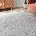 thumbnail image 4 of nuLOOM Neva Cozy Plush Shag With Tassels 11' x 15' Area Rug, Grey, 4 of 9