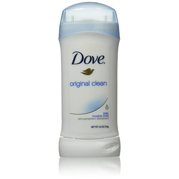 Dove Antiperspirant Deodorant Original Clean Invisible Solid, 2.6 oz