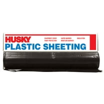 Husky CF0610B 10' X 100' 6 mL Black Plastic Sheeting